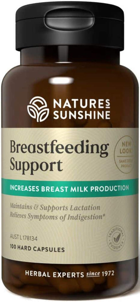 Natures Sunshine Breast Feeding Support 100 Caps Front 