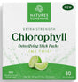 Natures Sunshine Extra Strength Chlorophyll Stick Packs Lime Twist 30 to-go packs Front