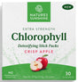 Natures Sunshine Extra Strength Chlorophyll Stick Packs Crisp Apple 30 to-go packs Front