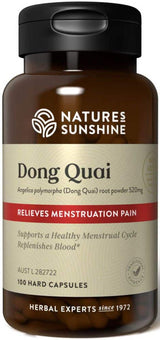 Natures Sunshine Dong Quai 520mg 100 Caps Front