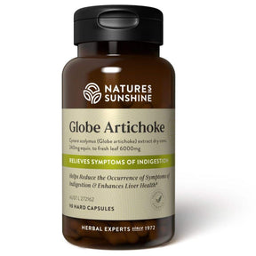 Natures Sunshine Globe Artichoke 6g 90 Caps Front