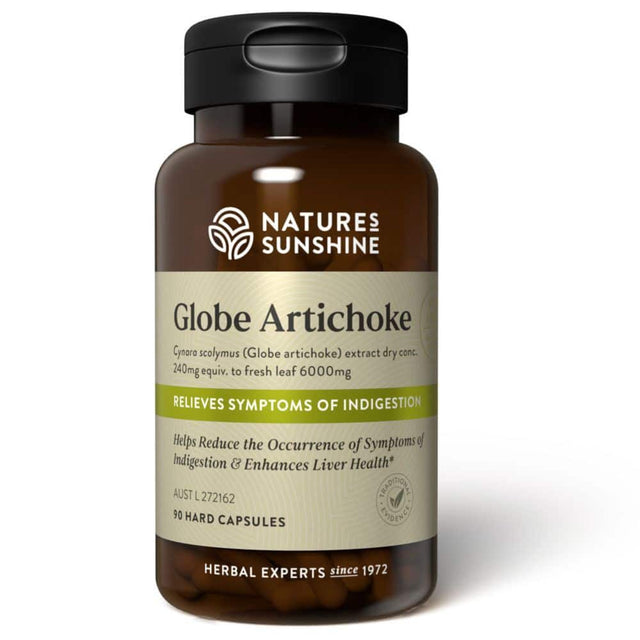 Natures Sunshine Globe Artichoke 6g 90 Caps Front
