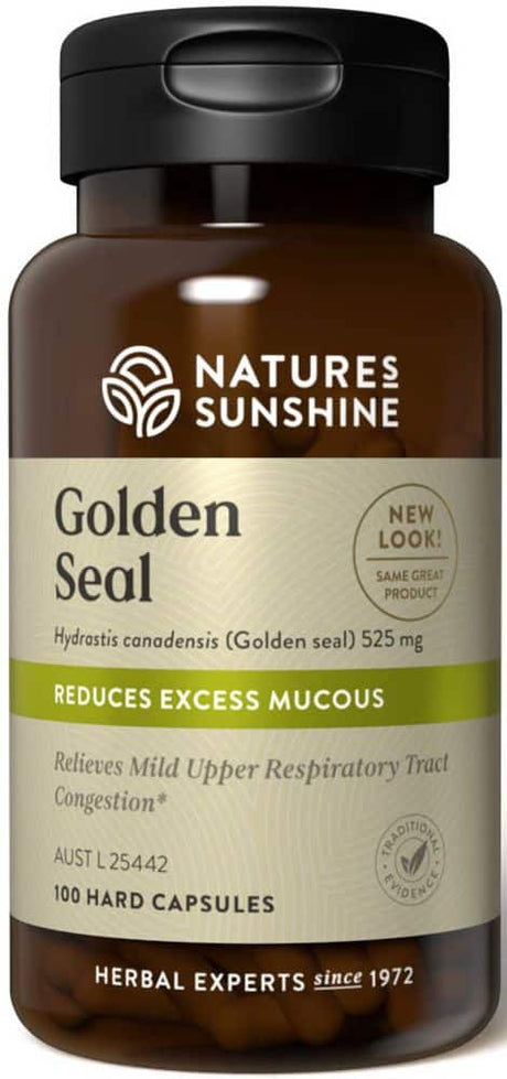 Natures Sunshine Golden Seal 525mg 100 Caps Front