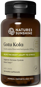 Natures Sunshine Gotu Kola 425mg 100 Caps Front