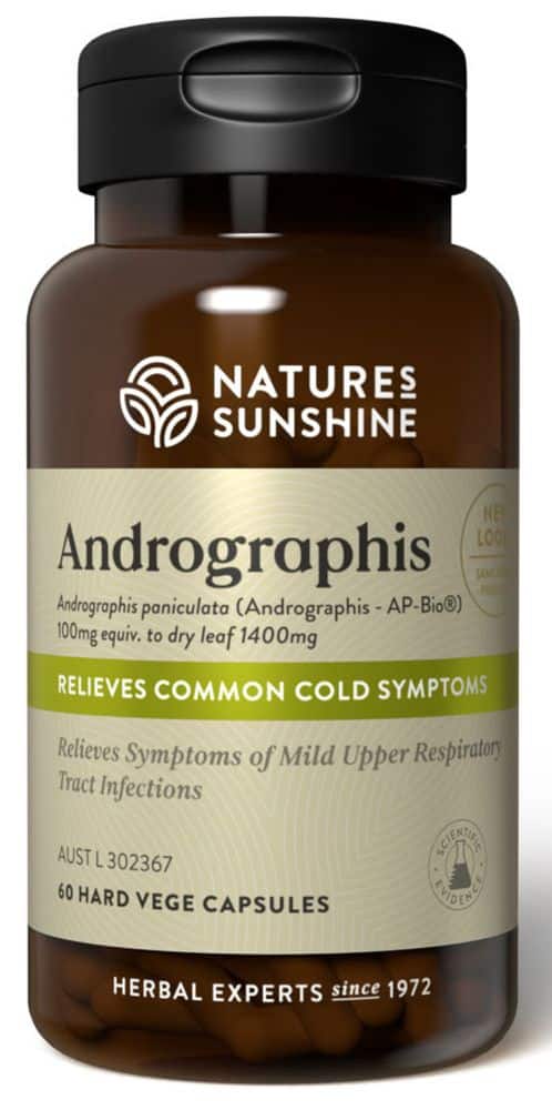 Natures Sunshine Andrographis 1.4g Vegecaps 60 Caps Front