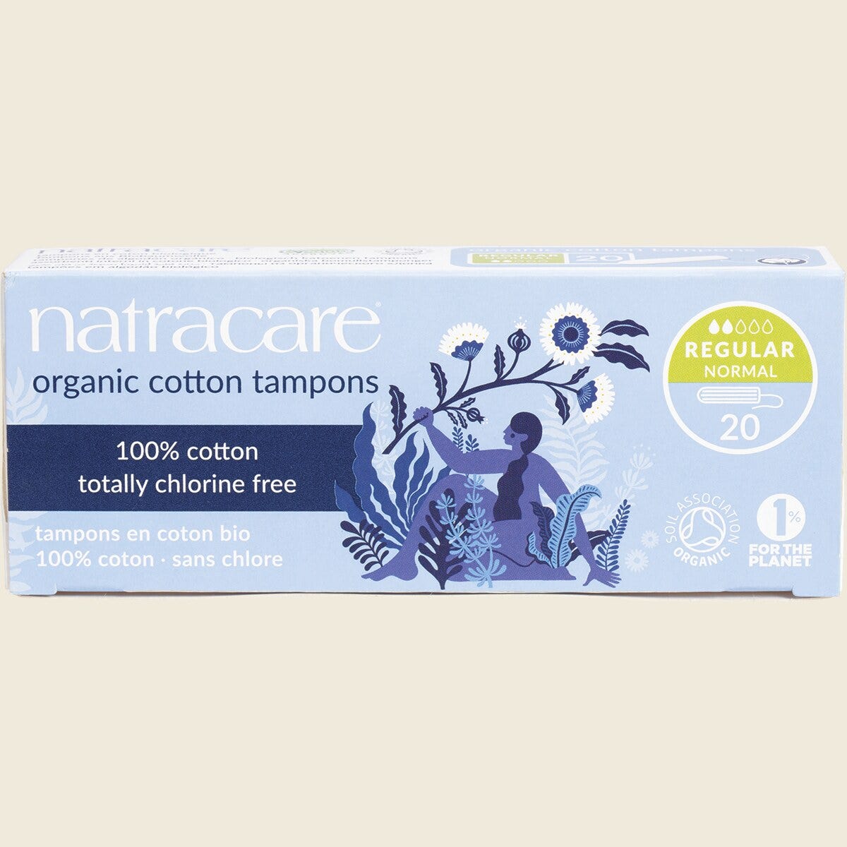 Natracare Regular Tampons (Non-Applicator) 20-pack