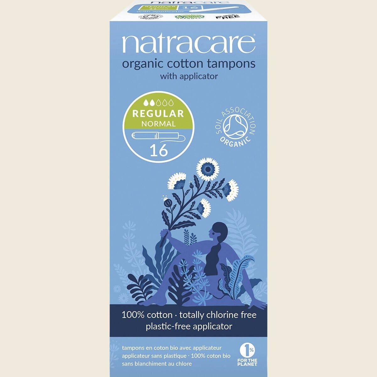 Natracare Regular Tampons (Applicator) 16-pack