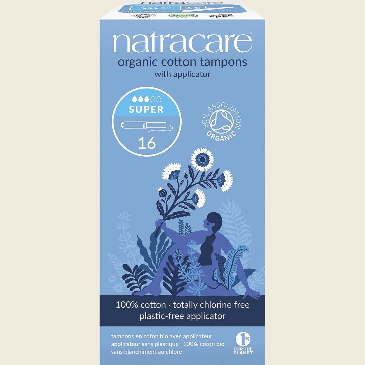 Natracare Super Tampons (Applicator) 16-pack