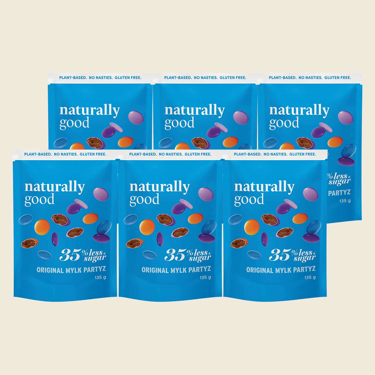 Naturally Good Original Mylk Partyz 35% Less Sugar 135g