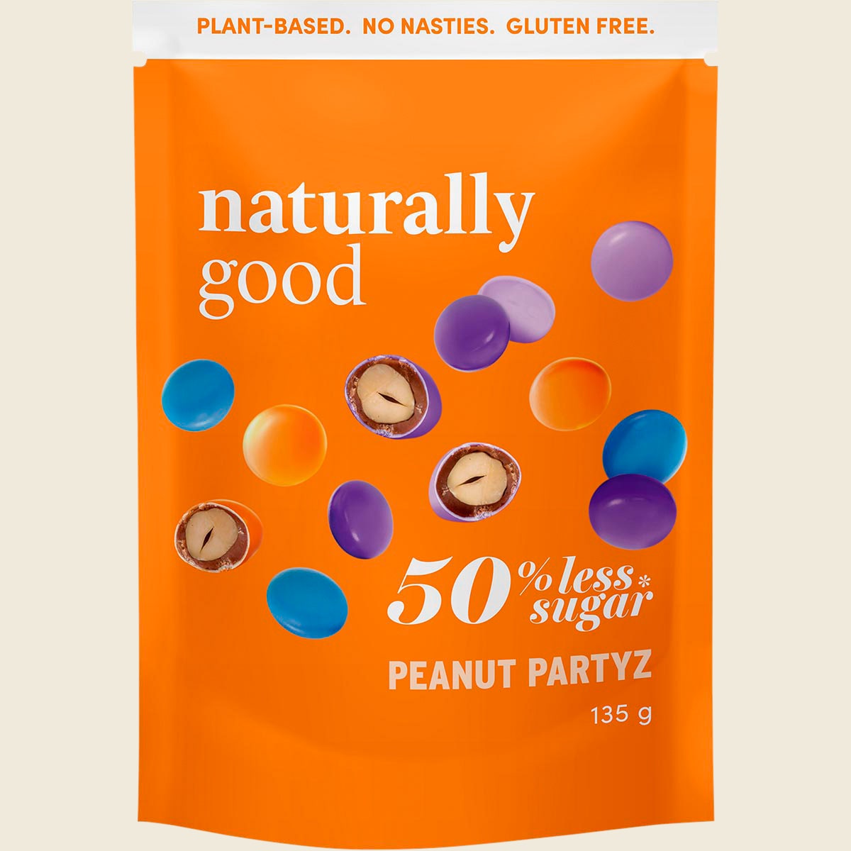 Naturally Good Peanut Mylk Partyz 55% Less Sugar 135g