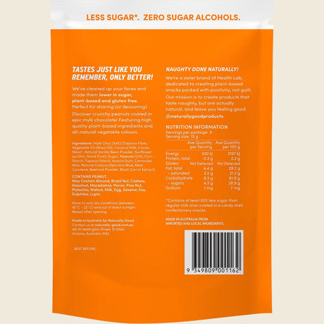 Naturally Good Peanut Mylk Partyz 55% Less Sugar 135g