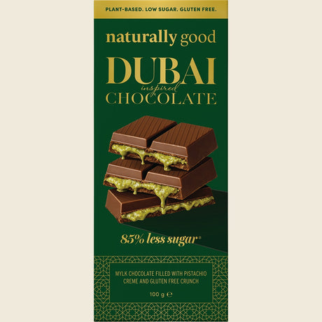 Naturally Good Dubai Inspired Chocolate Block 100g Front