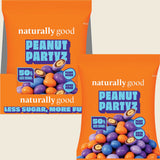 Naturally Good Peanut Partyz 50% Less Sugar 50g – combined product pack and display carton