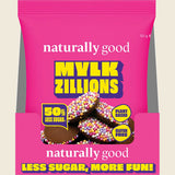 Naturally Good Mylk Zillions 50% Less Sugar 50g – display carton