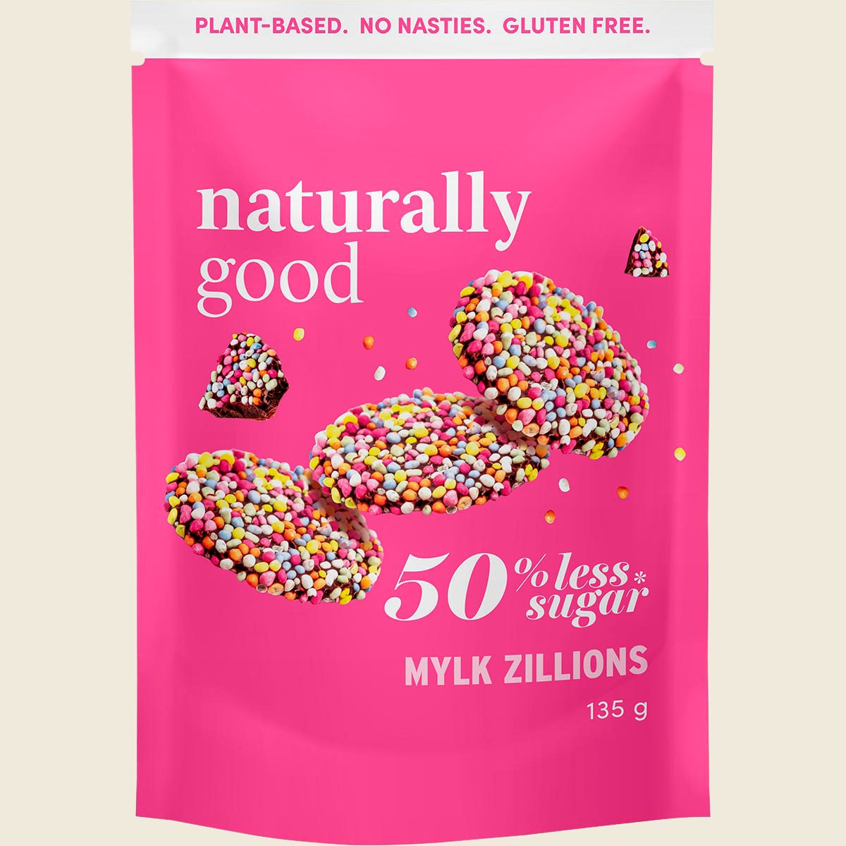 Naturally Good Mylk Zillions 50% Less Sugar 135g