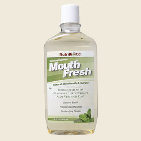 Nutribiotic Mouthwash Peppermint 473ml – front product image