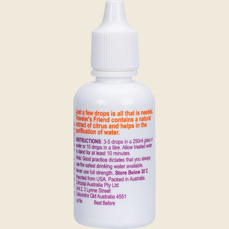 Nutribiotic Citrus Seed Extract Traveler's Friend 30ml – back packaging