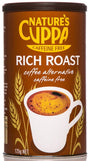 Natures Cuppa Caffeine Free Coffee Alt Powder Rich Roast 125g Front