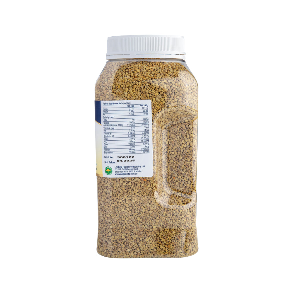 Natural Life Bee Pollen Granules (Non Irradiated) 1.25kg