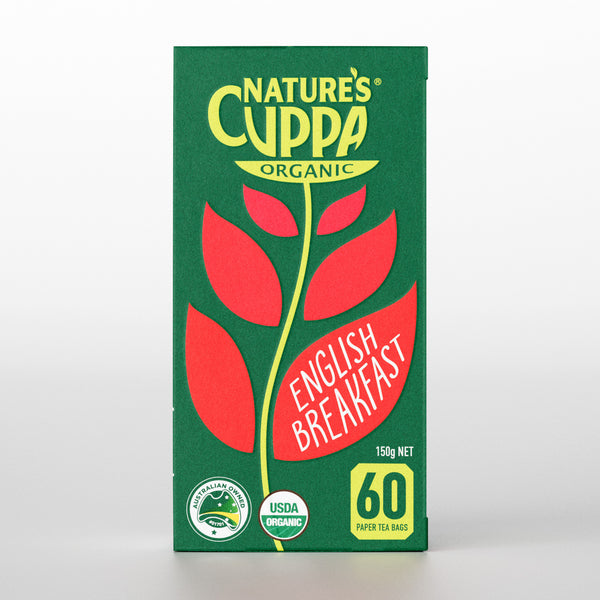Natures Cuppa Certified Organic English Breakfast 60 Teabags