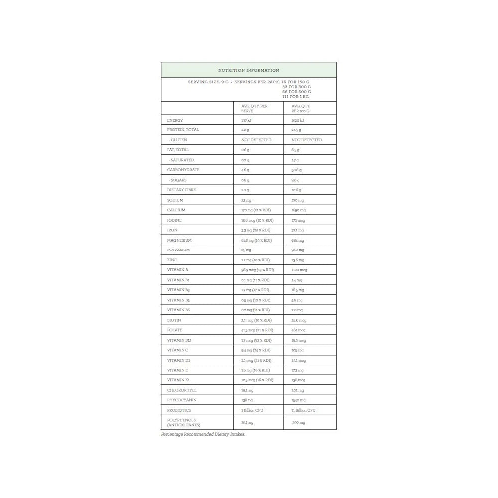 Nutra Organics Super Greens + Reds