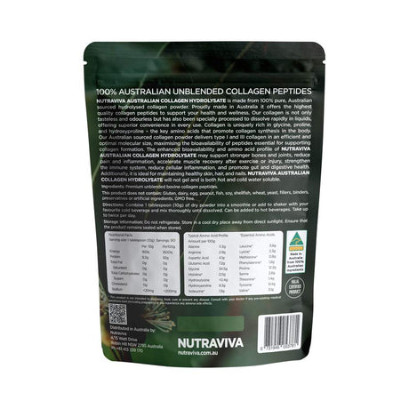 Nutraviva Collagen Hydrolysate Australian Beef 900g back