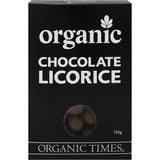 Organic Times Milk Chocolate & Licorice 150g