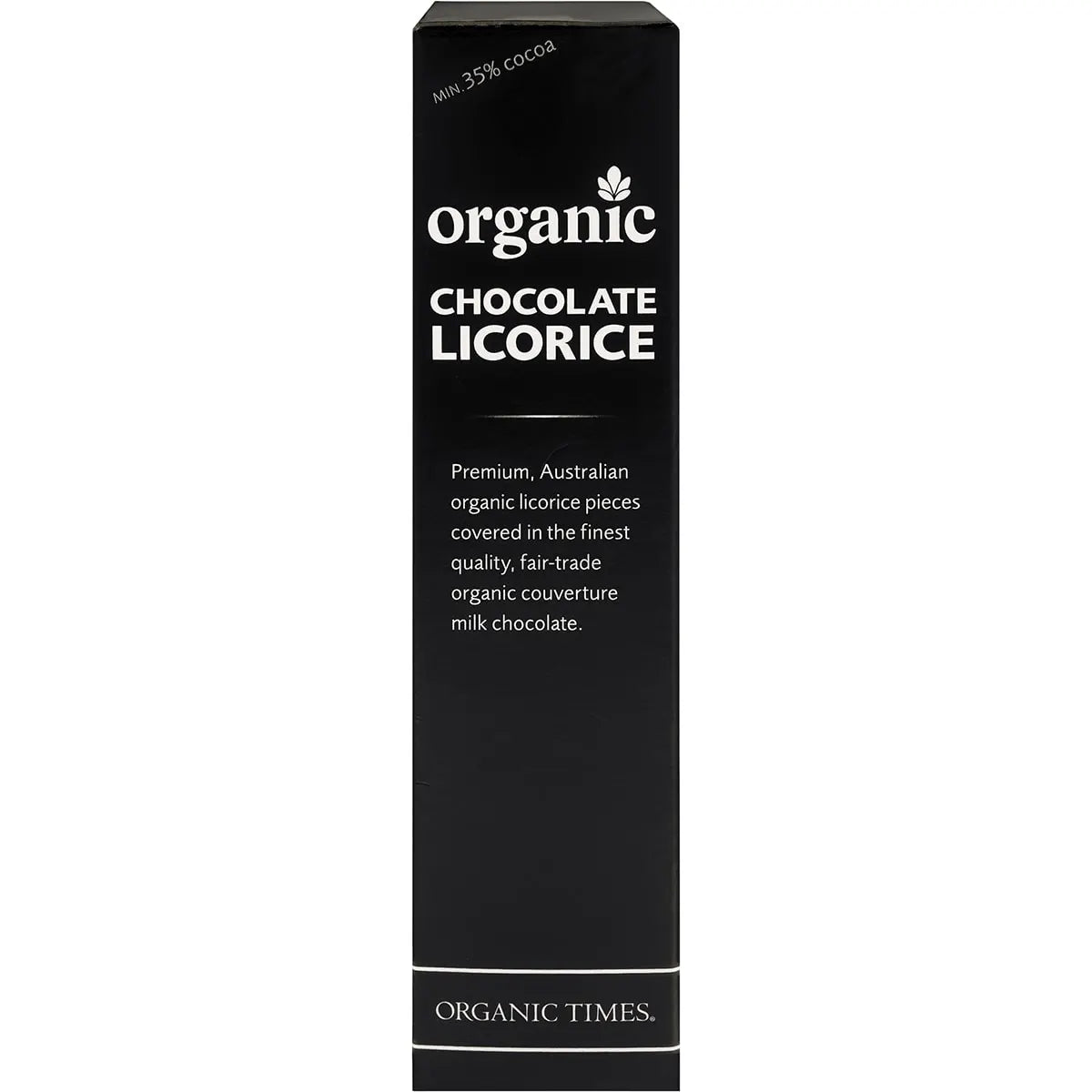Organic Times Milk Chocolate & Licorice 150g