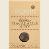 Organic Times Certified Organic Milk Chocolate & Macadamia Nuts 150g