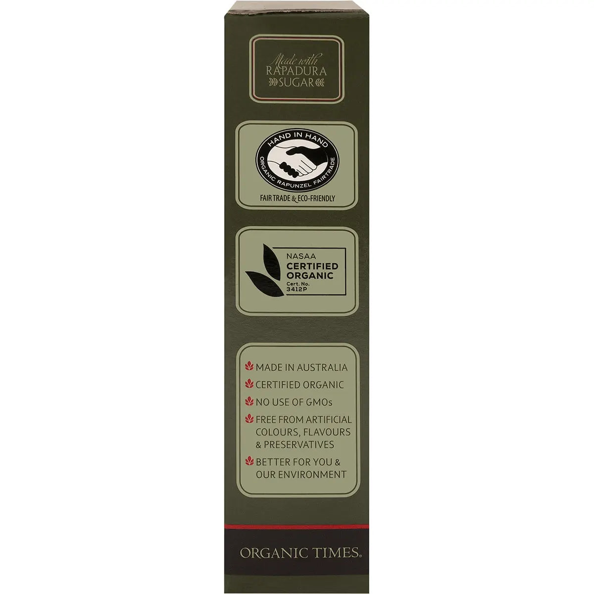 Organic Times Milk Chocolate & Coffee Beans 150g