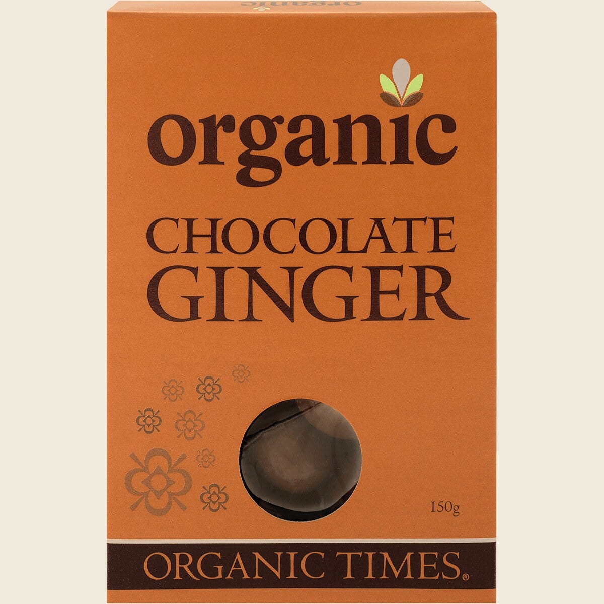 Organic Times Certified Organic Milk Chocolate & Ginger 150g