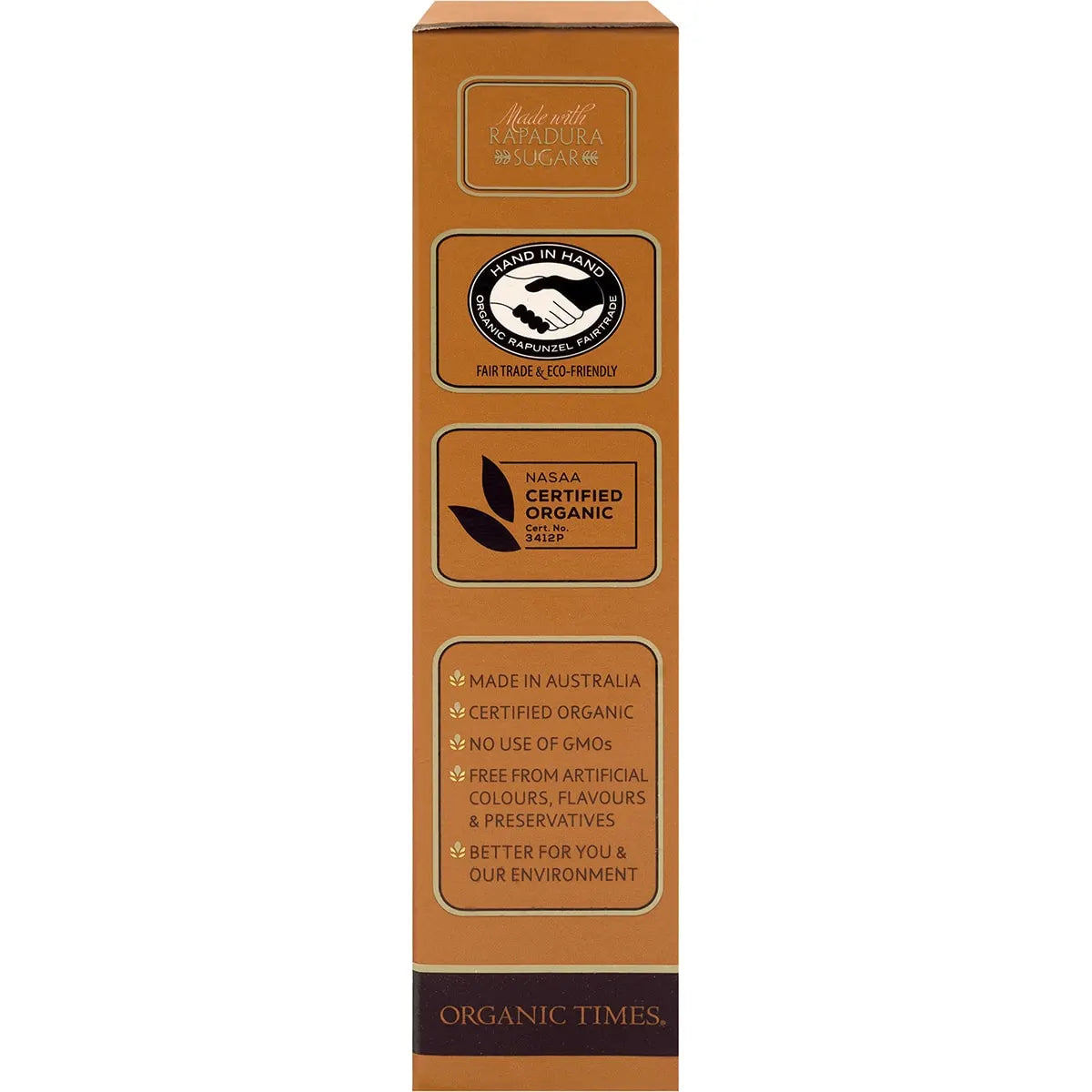 Organic Times Milk Chocolate & Ginger 150g