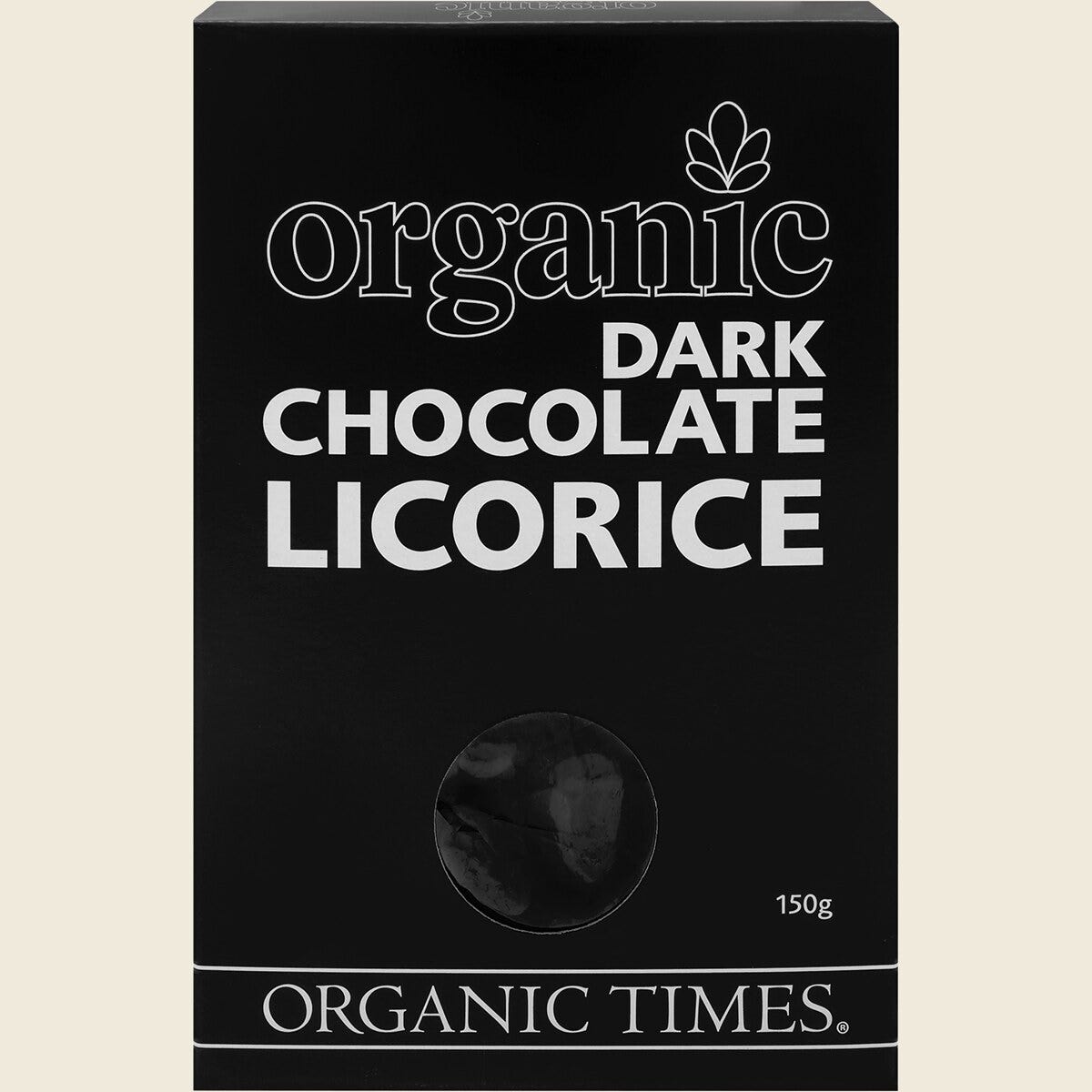 Organic Times Certified Organic Dark Chocolate & Licorice 150g