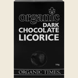 Organic Times Certified Organic Dark Chocolate & Licorice 150g