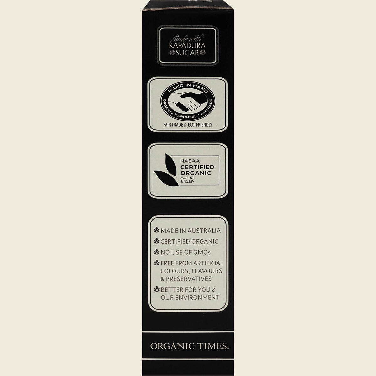 Organic Times Certified Organic Dark Chocolate & Licorice 150g