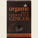 Organic Times Certified Organic Dark Chocolate & Ginger 150g