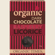 Organic Times Dark Chocolate Raspberry Licorice 150g Front