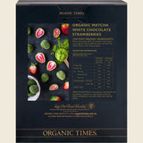 Organic Times Matcha White Chocolate Strawberries 100g Back