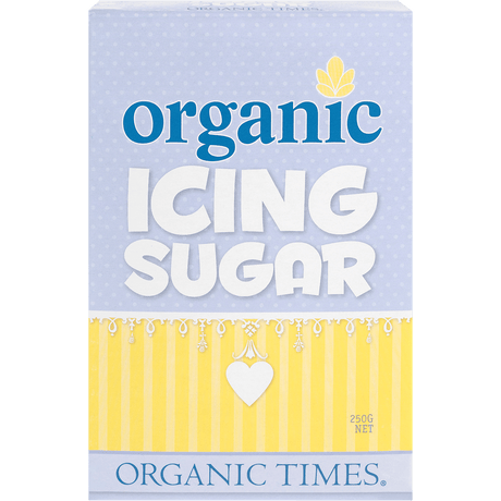 Organic Times Certified Organic Icing Sugar 250g front view