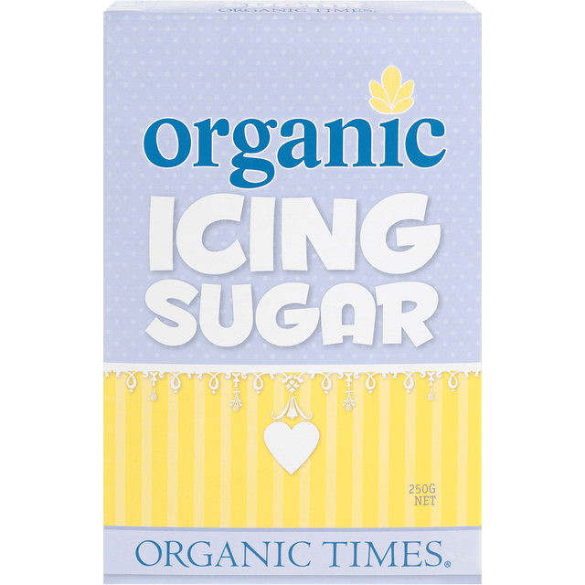 Organic Times Certified Organic Icing Sugar 250g front view