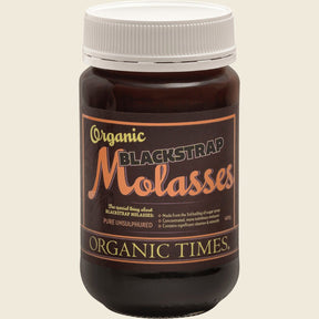 Organic Times Certified Organic Blackstrap Molasses 400g – front product image