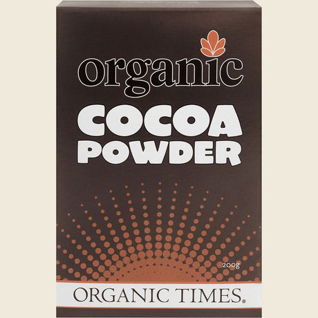 Organic Times Cocoa Powder 200g Front
