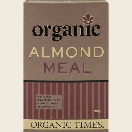 Organic Times Almond Meal 200g Front