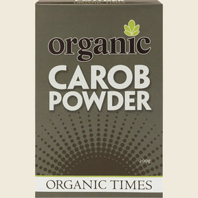 Organic Times Carob Powder 200g Front