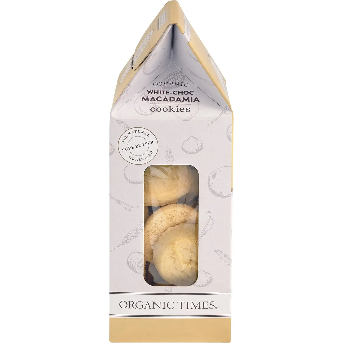Organic Times Cookies Organic White Choc Macadamia 150g