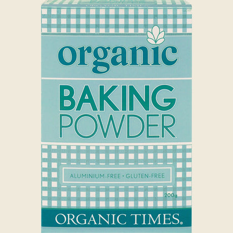 Organic Times Baking Powder 200g Front