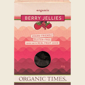 Organic Times Berry Jellies 80g Front