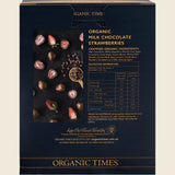 Organic Times Milk Chocolate Strawberries 100g Back