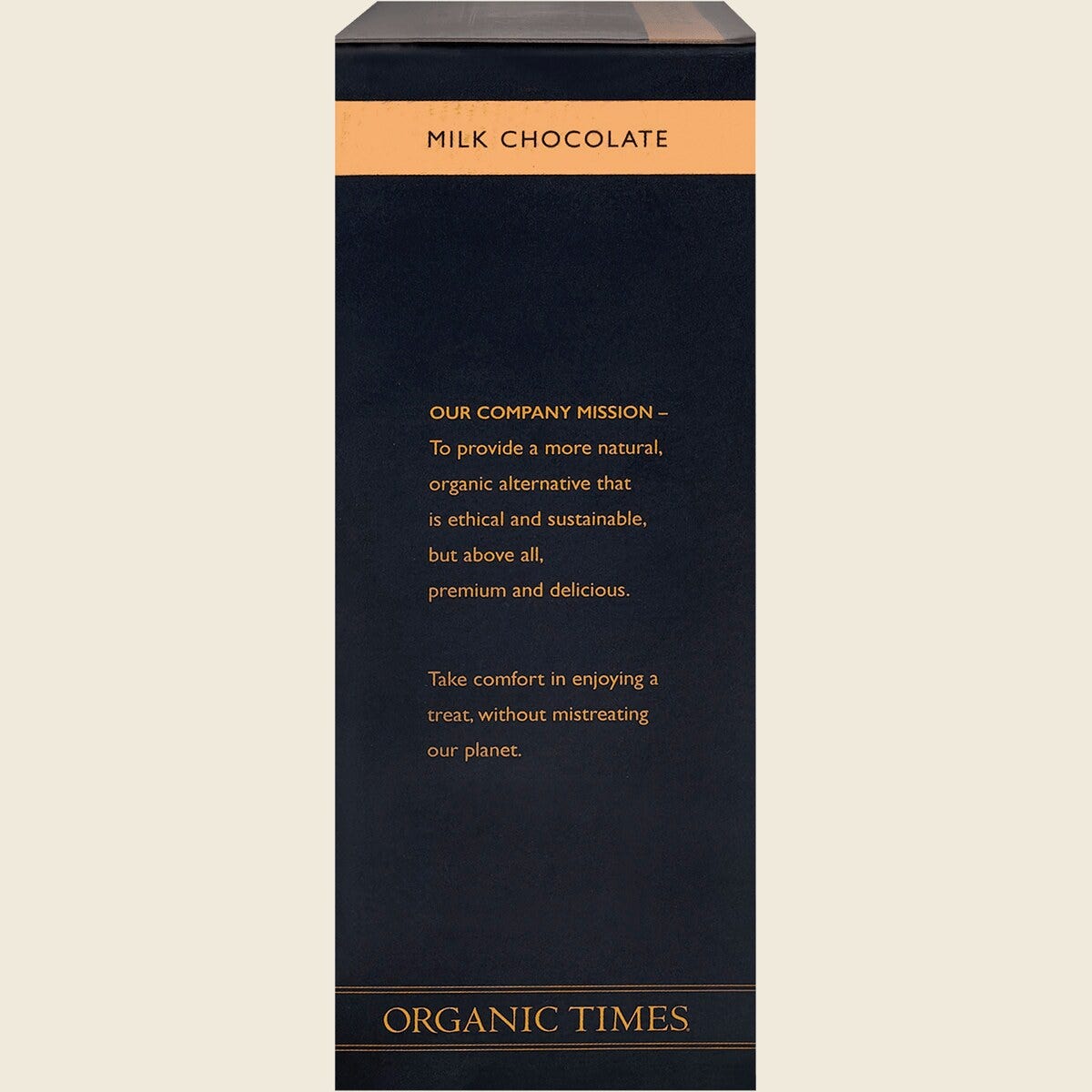 Organic Times Milk Chocolate Strawberries 100g Right Side