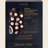 Organic Times White Chocolate Strawberries 100g Back